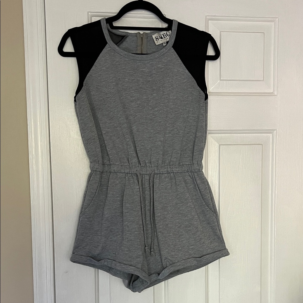Sabo Skirt Gray and Black Jumpsuit